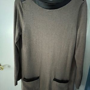 Beige tunic sweater
